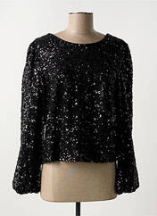 Top noir PEACE N'LOVE pour femme seconde vue