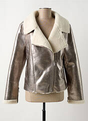 Veste simili cuir argent RINO & PELLE pour femme seconde vue