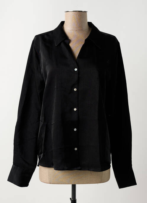 Chemisier coupe droite manches longues noir B.YOUNG femme