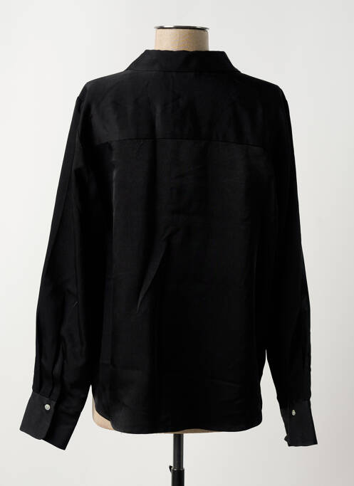 Chemisier coupe droite manches longues noir B.YOUNG femme
