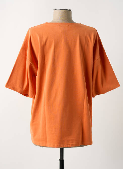 T-shirt manches mi-longues manches courtes orange GRACE & MILA femme
