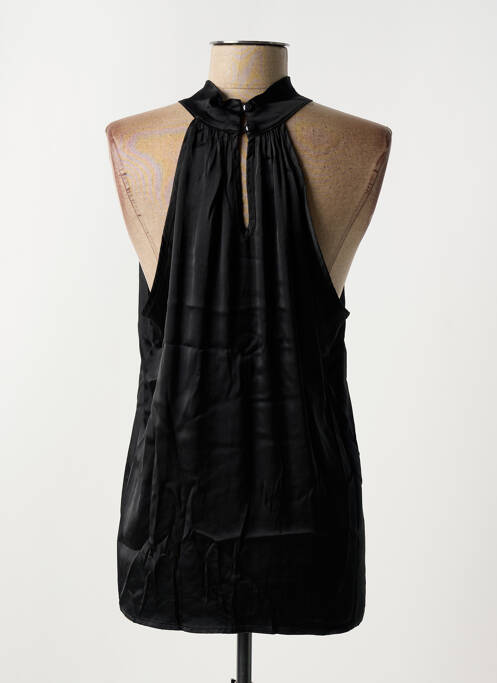 Top coupe fluide sans manche noir PAKO LITTO femme