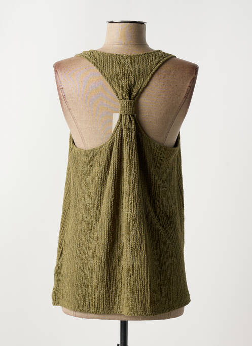Top stretch sans manche vert B.YOUNG femme