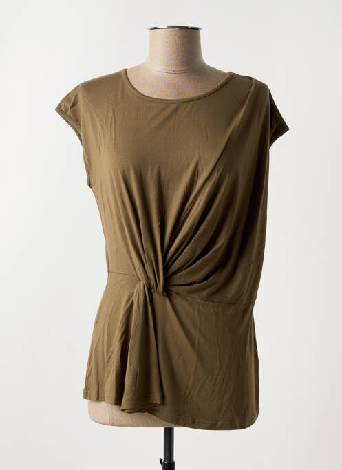 T-shirt stretch manches courtes vert MD'M femme