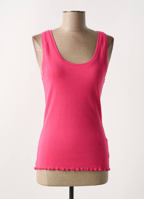 Débardeur coupe ajustée sans manche rose B.YOUNG femme