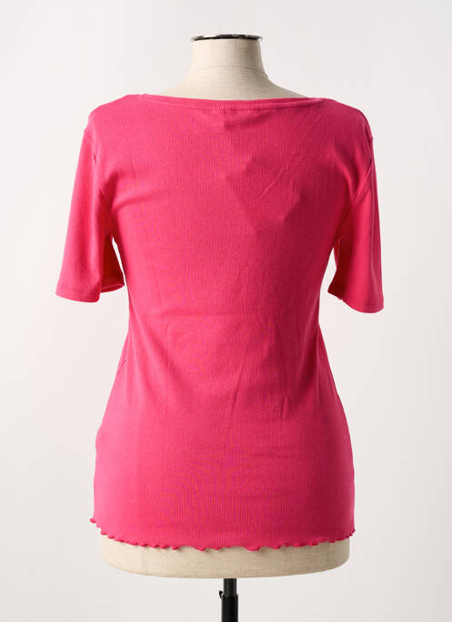 T-shirt stretch manches courtes rose B.YOUNG femme