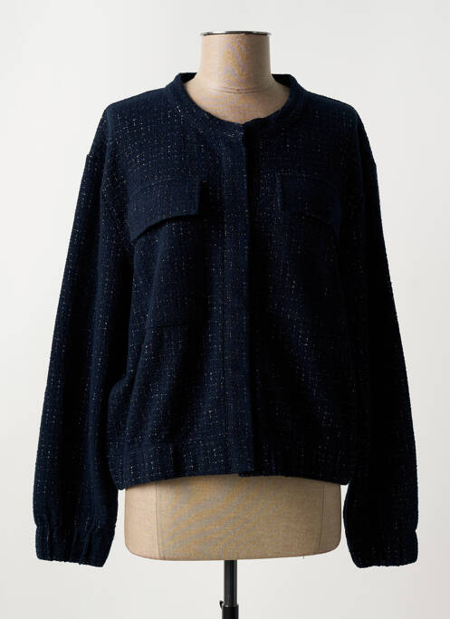 Blouson bleu LA FEE MARABOUTEE pour femme