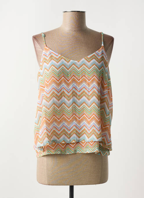 Top orange GRACE & MILA pour femme