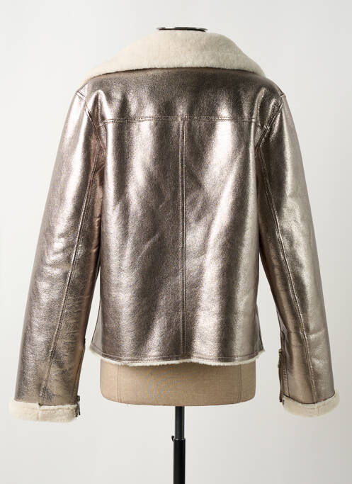 Veste simili cuir argent RINO & PELLE femme