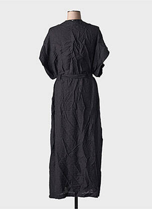 Robe longue manches courtes manches courtes noir BSB femme