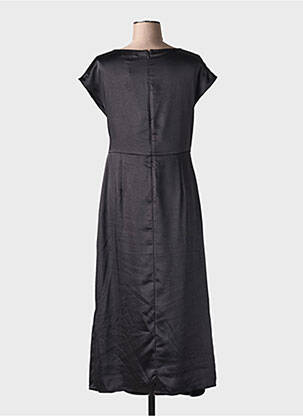 Robe longue manches courtes manches courtes noir MD'M femme