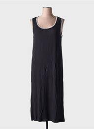 Robe mi-longue sans manche sans manche noir CREAM femme