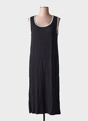Robe mi-longue sans manche sans manche noir CREAM femme