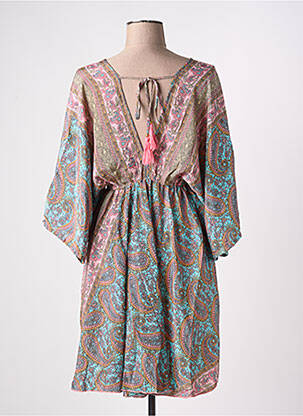 Robe mi-longue coupe fluide manches 3/4 rose BOLD & BEAUTIFUL femme