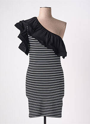 Robe courte sans manche sans manche noir BSB femme