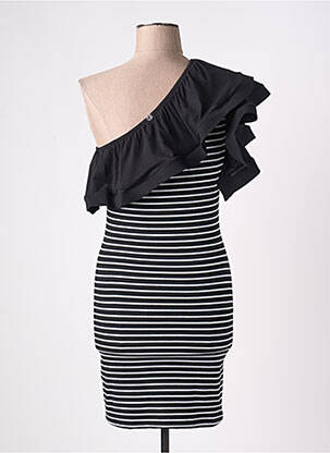 Robe courte sans manche sans manche noir BSB femme