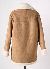 Manteau court marron ICHI pour femme seconde vue