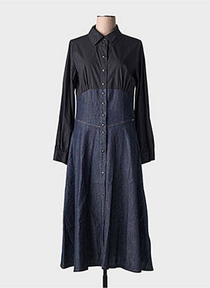 Robe longue bleu BSB pour femme