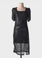 Robe mi-longue noir ICHI pour femme seconde vue