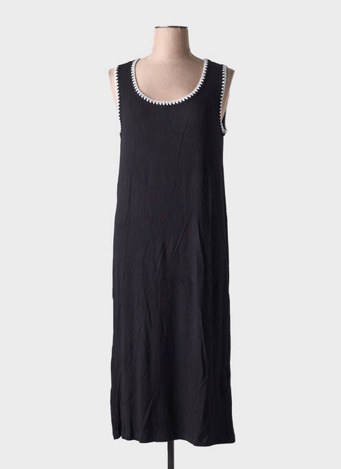 Robe mi-longue sans manche sans manche noir CREAM femme