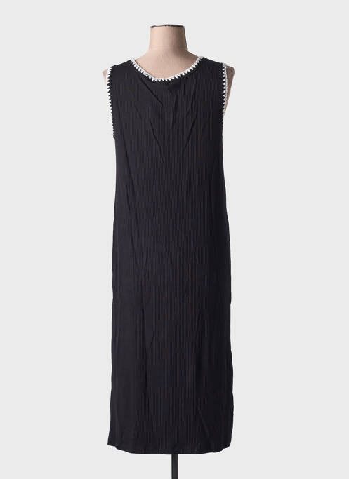 Robe mi-longue sans manche sans manche noir CREAM femme