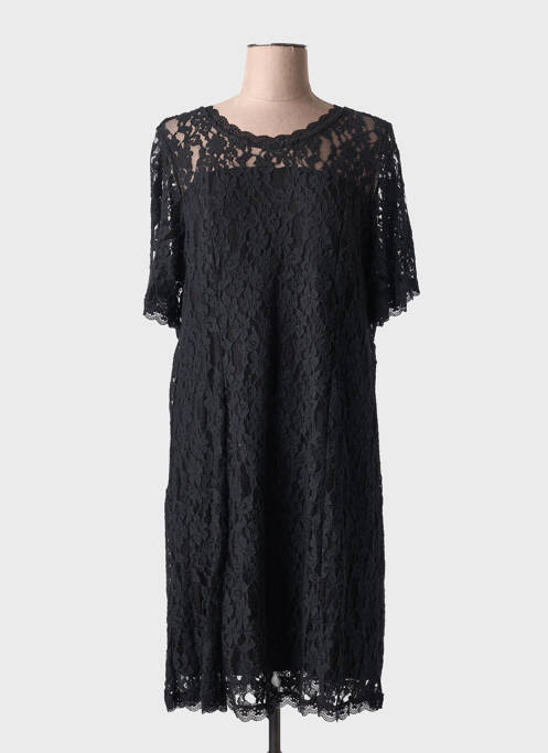Robe mi-longue manches courtes manches courtes noir CREAM femme