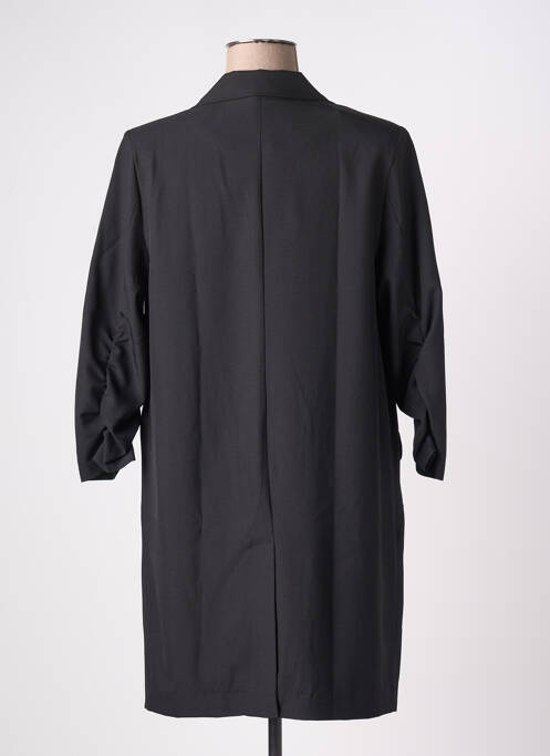 Manteau long coupe cintrée sans capuche noir B.YOUNG femme