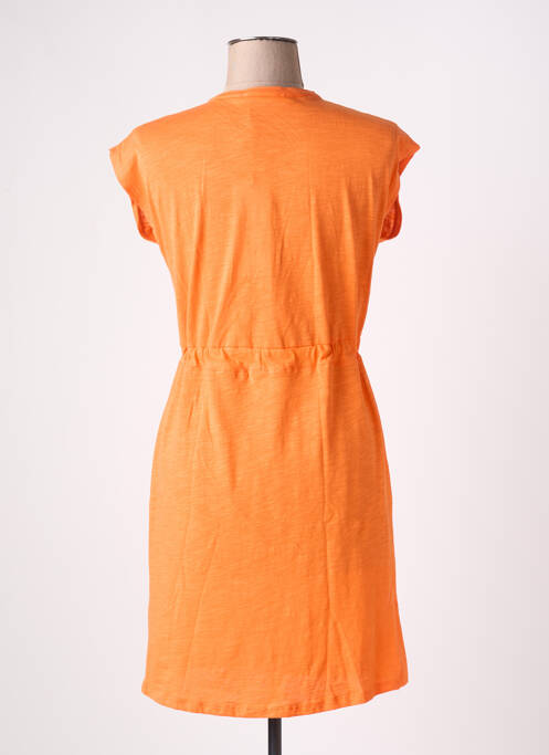 Robe courte manches courtes manches courtes orange MD'M femme