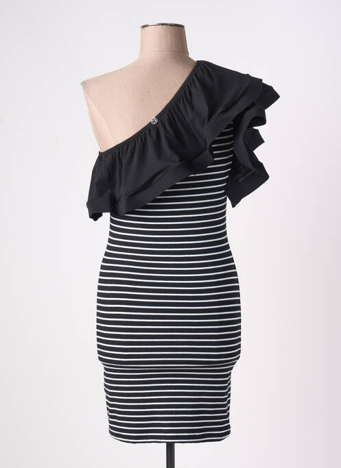Robe courte sans manche sans manche noir BSB femme