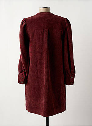 Robe mi-longue manches longues manches longues violet LA FEE MARABOUTEE femme