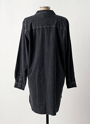 Robe mi-longue manches longues manches longues gris ICHI femme