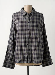 Chemisier coupe droite manches longues gris B.YOUNG femme