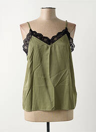 Top manches bretelles ajustables fines bretelles vert B.YOUNG femme