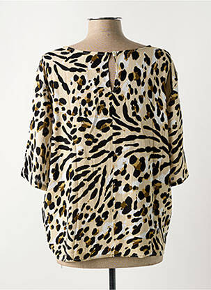 Blouse manches courtes manches courtes beige ICHI femme