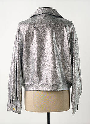 Veste casual coupe droite argent LOLA CASADEMUNT femme