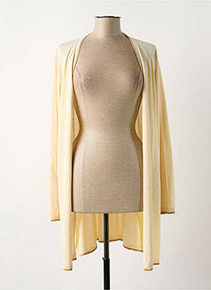 Gilet manches longues beige MD'M pour femme