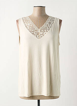 Débardeur beige CREAM pour femme