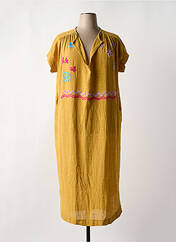 Robe longue jaune JOHANNA PARIS pour femme seconde vue