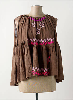 Top marron JOHANNA PARIS pour femme