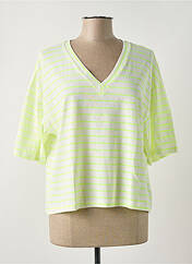 T-shirt jaune GG LUXE pour femme seconde vue