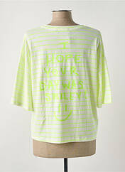 T-shirt jaune GG LUXE pour femme seconde vue