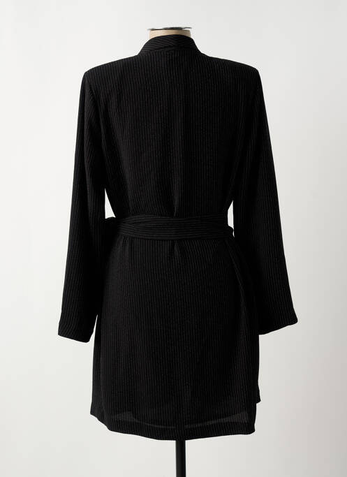 Robe courte manches longues manches longues noir MORGAN femme