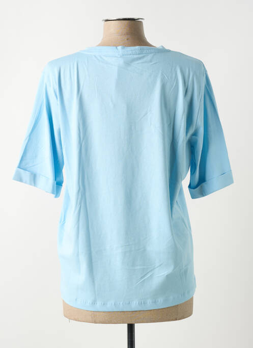 T-shirt coupe droite manches courtes bleu LIU JO femme