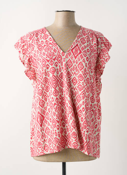 Blouse rouge ICHI pour femme