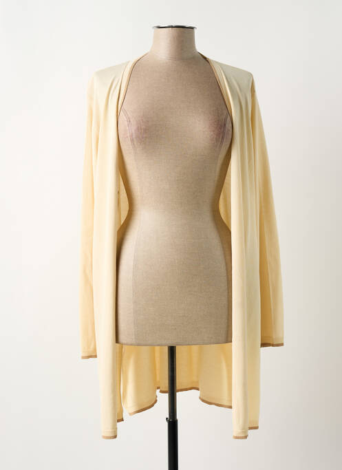 Gilet manches longues beige MD'M pour femme