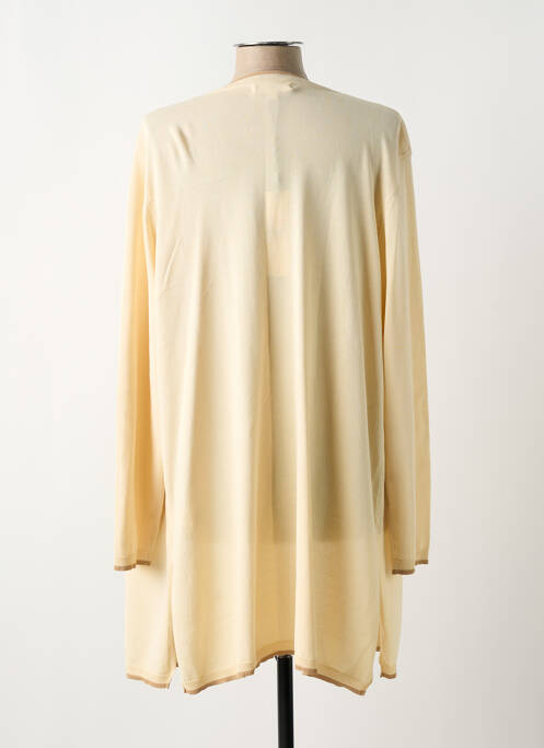 Gilet manches longues beige MD'M femme