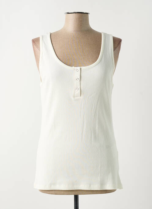 Débardeur beige ICHI pour femme