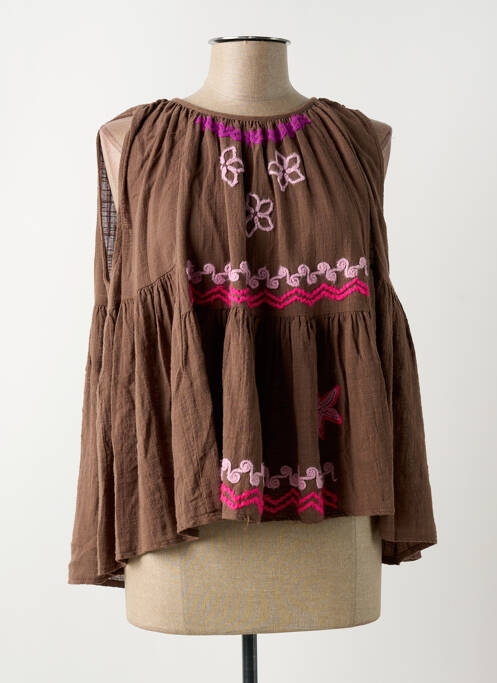 Top marron JOHANNA PARIS pour femme