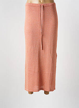 Jupe longue coupe fluide rose CREAM femme