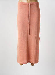 Jupe longue coupe fluide rose CREAM femme